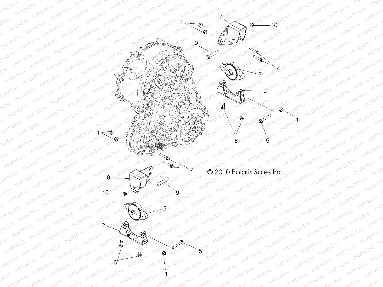 DRIVE TRAIN | DRIVE TRAIN, TRANSMISSION MOUNTING - R11TH90DG (49RGRTRANSMTG11D)