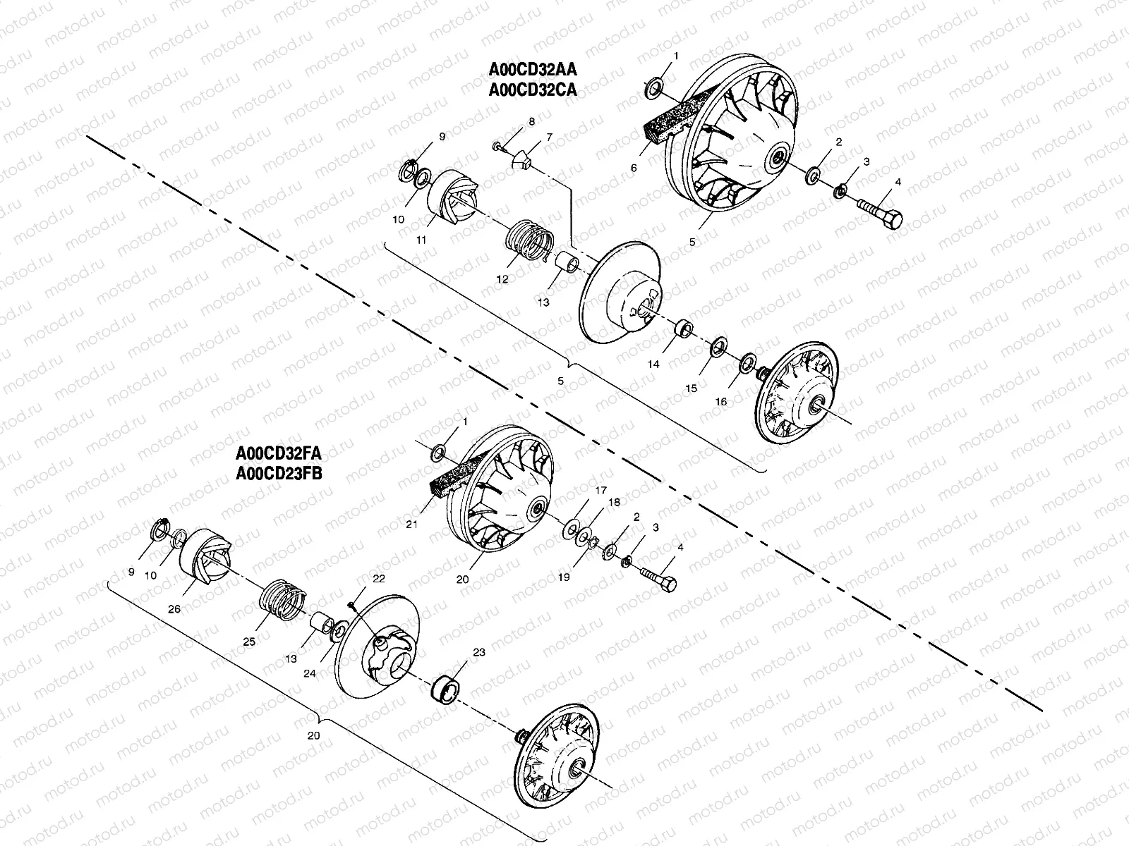 DRIVEN CLUTCH - A00CD32AA (4949404940C002) | DRIVEN CLUTCH - A00CD32AA (4949404940C002)