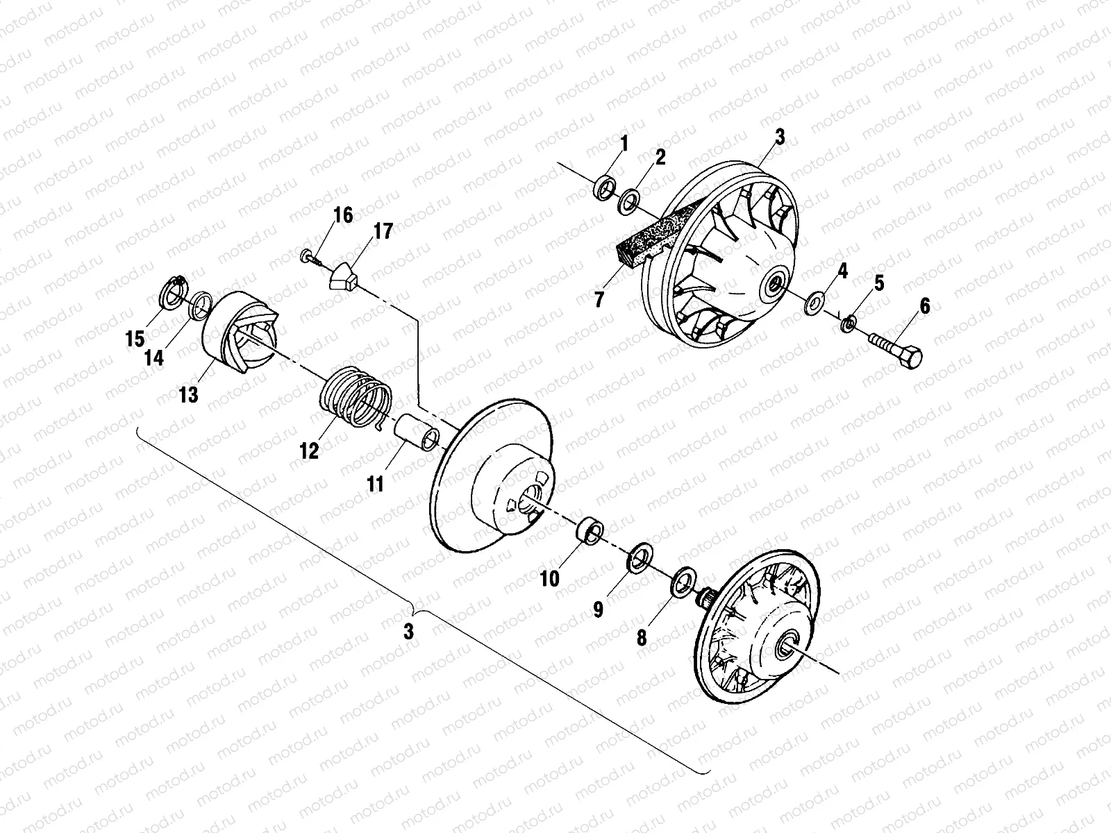 DRIVEN CLUTCH - A00CH33AB (4957715771C004) | DRIVEN CLUTCH - A00CH33AB (4957715771C004)