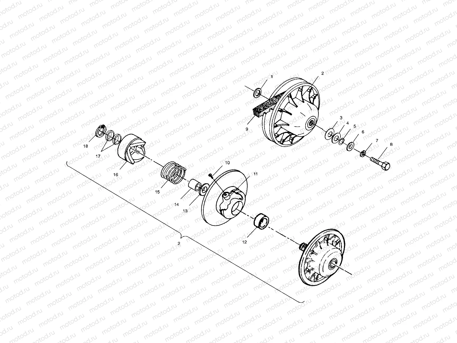 DRIVEN CLUTCH - A01CD32FB (4964026402C006) | DRIVEN CLUTCH - A01CD32FB (4964026402C006)