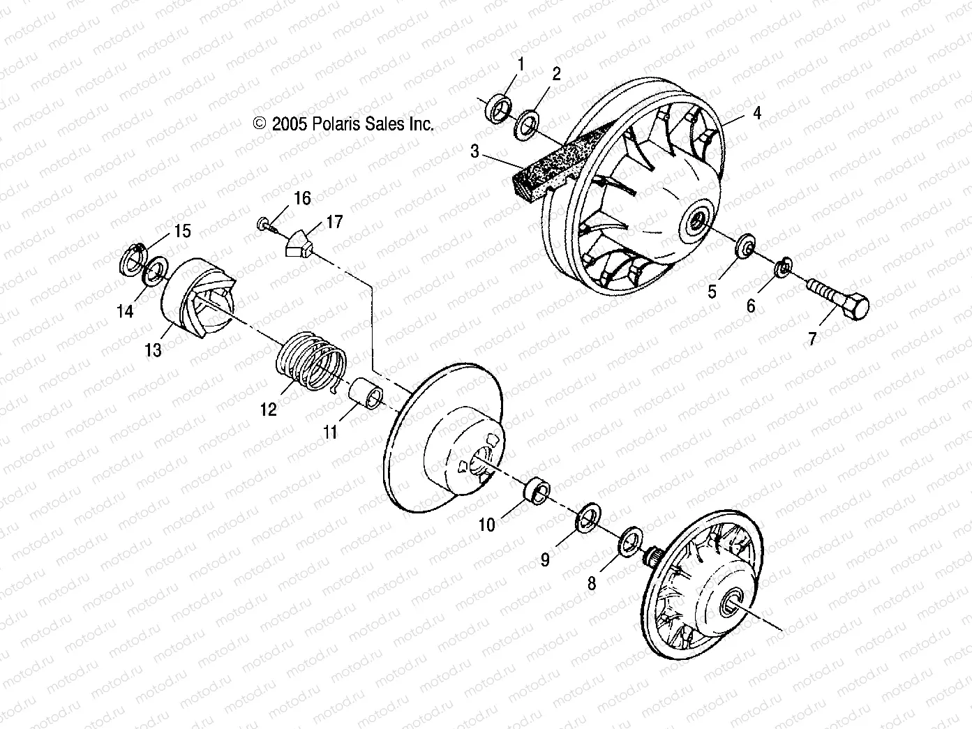DRIVEN CLUTCH - A04BA25CA/CB (4999201499920149B14) | DRIVEN CLUTCH - A04BA25CA/CB (4999201499920149B14)