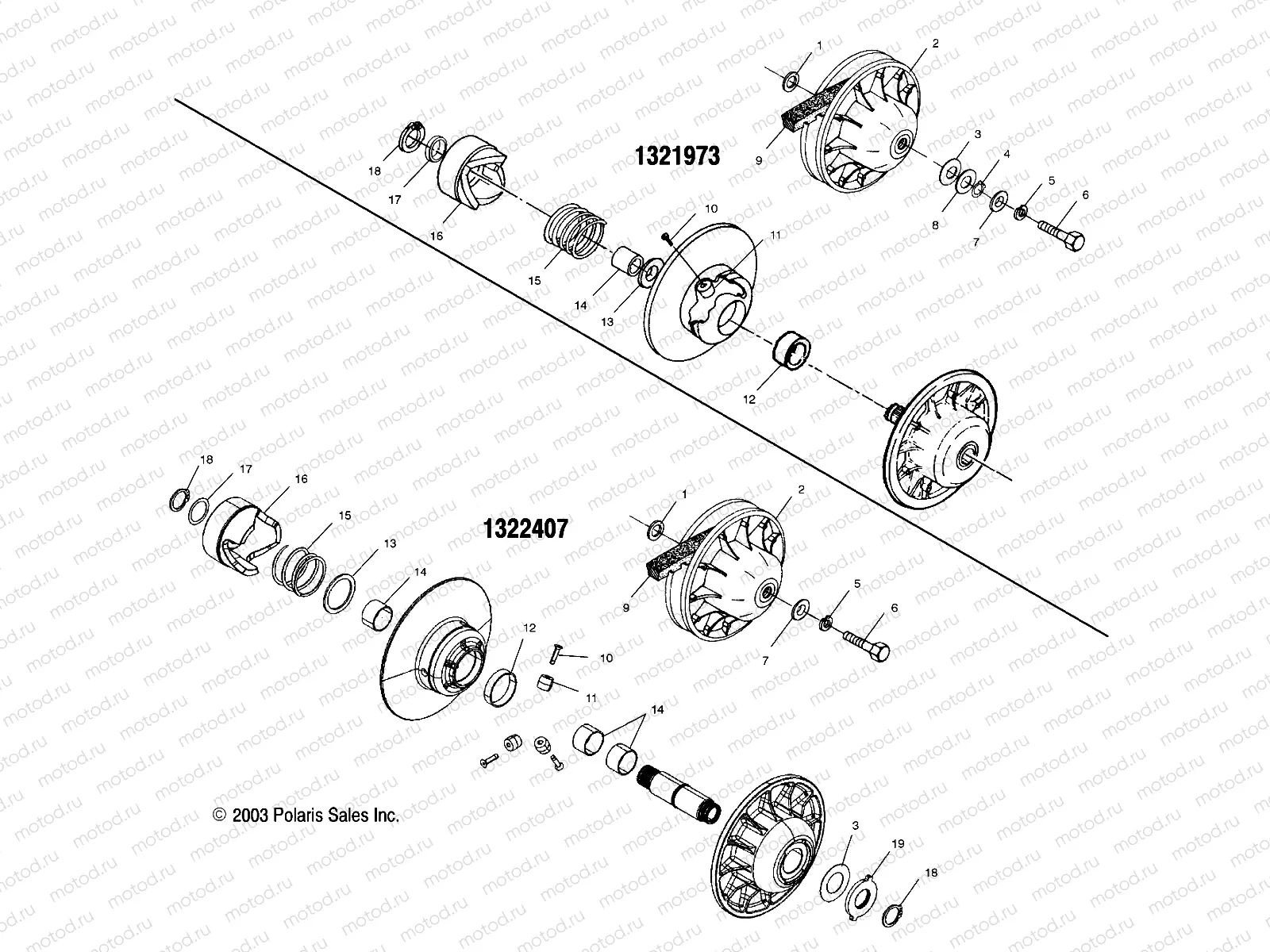 DRIVEN CLUTCH - A04CH68AK/AL/AN/AO (4985938593C11) | DRIVEN CLUTCH - A04CH68AK/AL/AN/AO (4985938593C11)