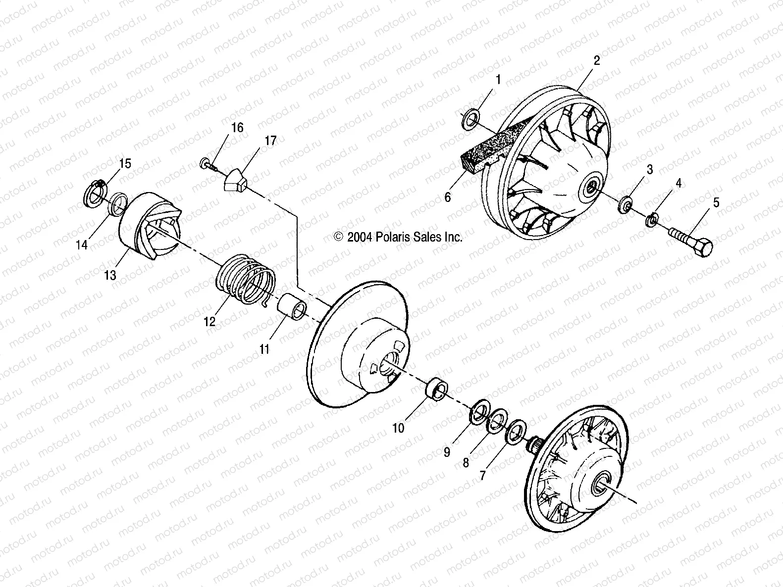DRIVEN CLUTCH - A05BG50AA/FA (4994789478B10) | DRIVEN CLUTCH - A05BG50AA/FA (4994789478B10)