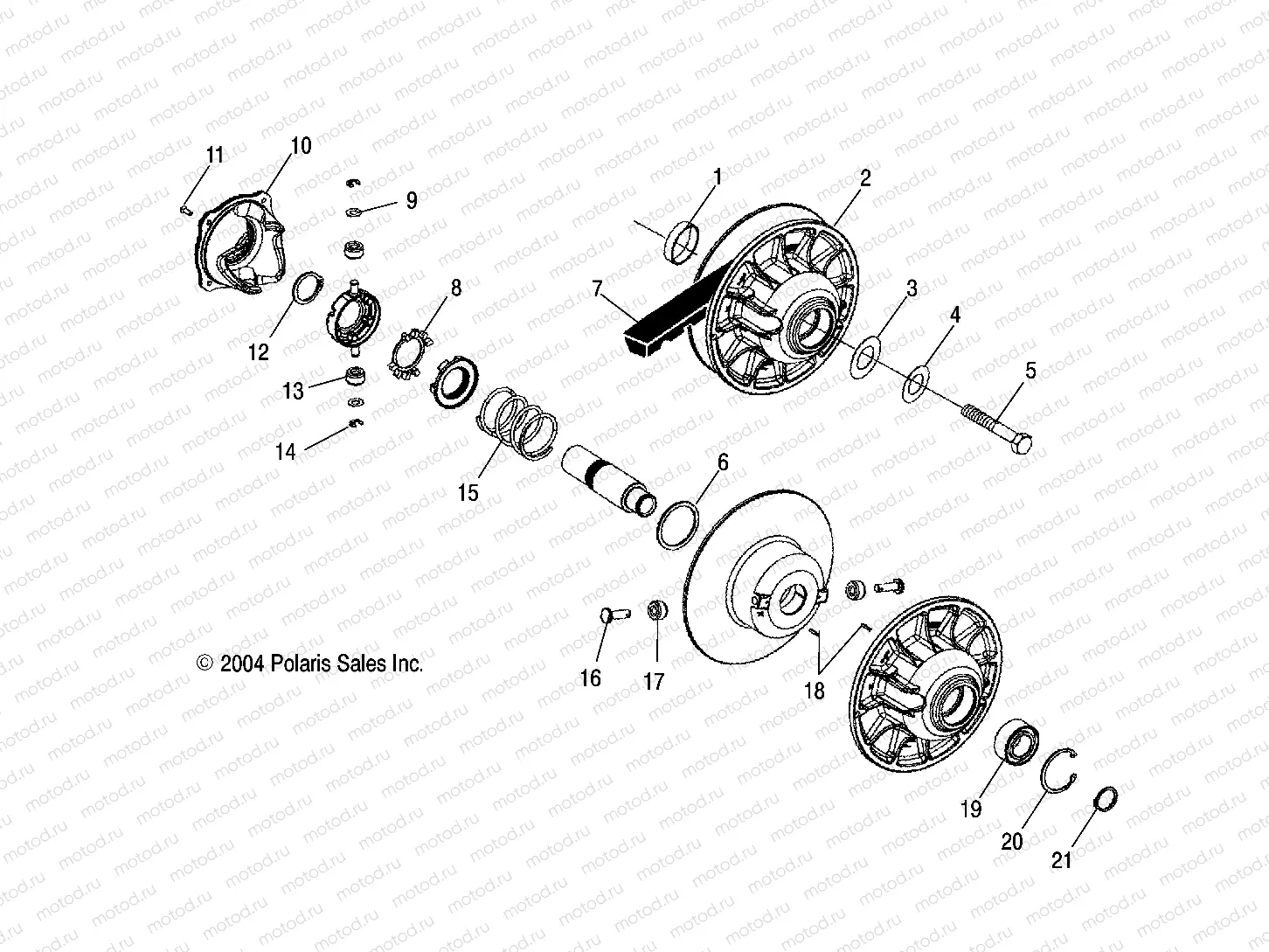 DRIVEN CLUTCH - A05MH68AP (4999609960C10) | DRIVEN CLUTCH - A05MH68AP (4999609960C10)