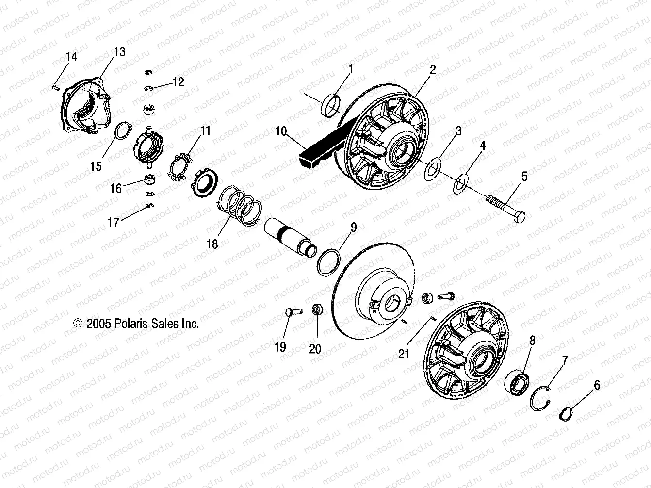 DRIVEN CLUTCH - A06MH68AA/AD/AF (4999200299920029C07) | DRIVEN CLUTCH - A06MH68AA/AD/AF (4999200299920029C07)