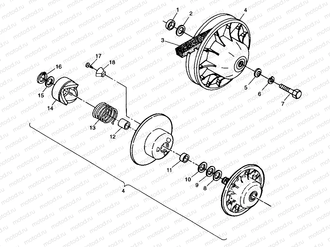 DRIVEN CLUTCH - A99BA38CA (4949534953b012) | DRIVEN CLUTCH - A99BA38CA (4949534953b012)