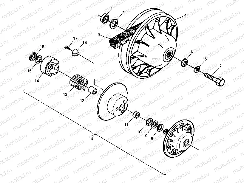 DRIVEN CLUTCH - A99CA28CA (4949444944b013) | DRIVEN CLUTCH - A99CA28CA (4949444944b013)