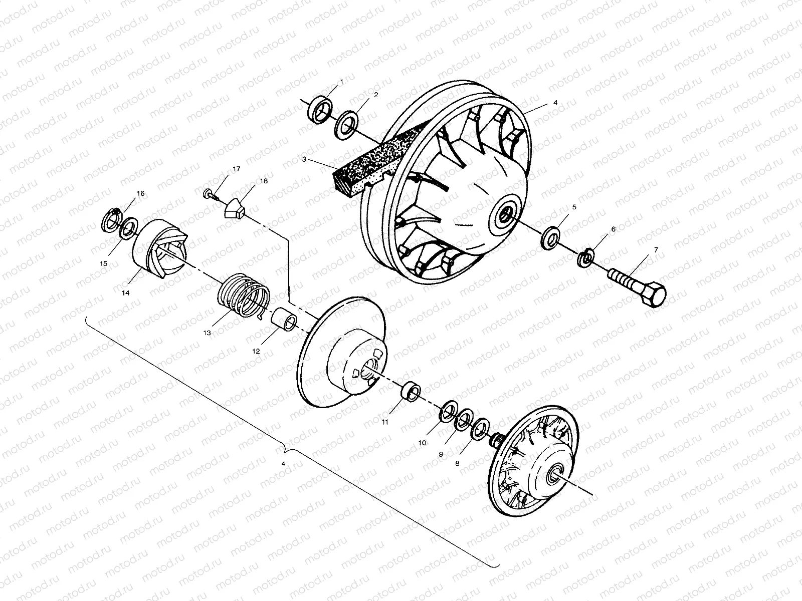 DRIVEN CLUTCH - A99RF50AA (4946494649C009) | DRIVEN CLUTCH - A99RF50AA (4946494649C009)