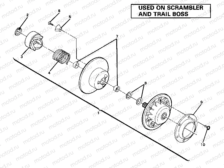 Driven Clutch Assembly. (4910981098036A) | Driven Clutch Assembly. (4910981098036A)
