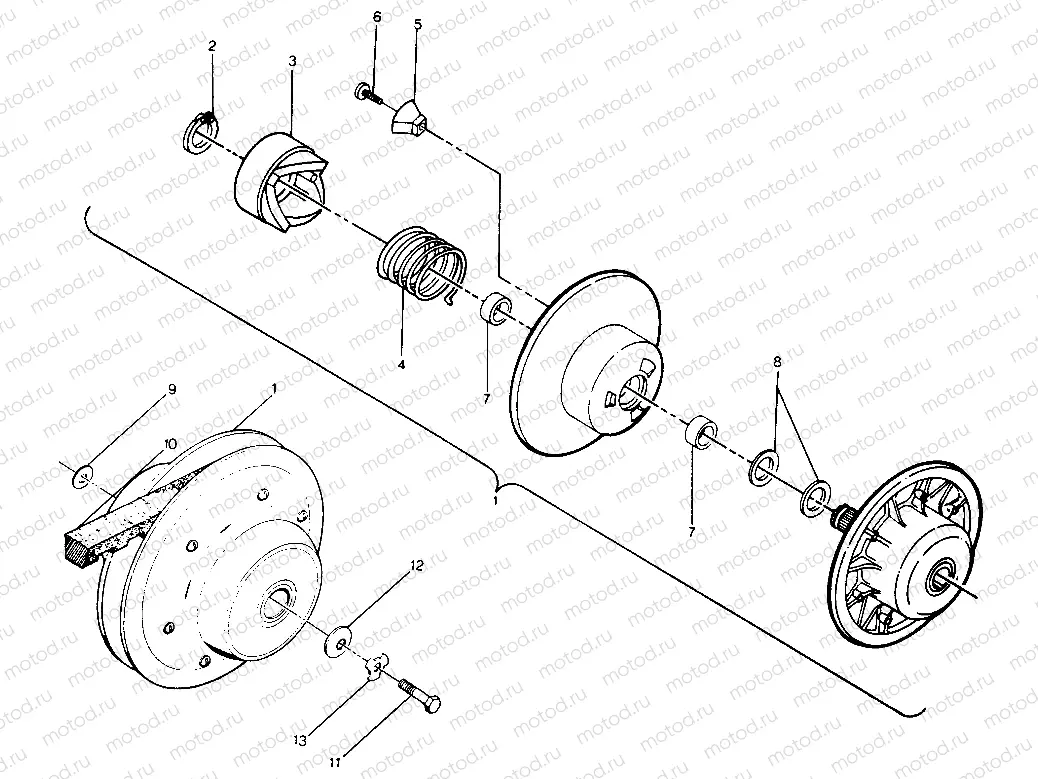 Driven Clutch Assembly (49147514750025) | Driven Clutch Assembly (49147514750025)