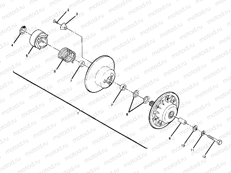 Driven Clutch Assembly (4914781478024A) | Driven Clutch Assembly (4914781478024A)