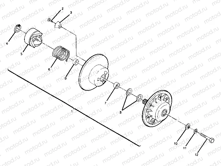 Driven Clutch Assembly (4917711771024A) | Driven Clutch Assembly (4917711771024A)
