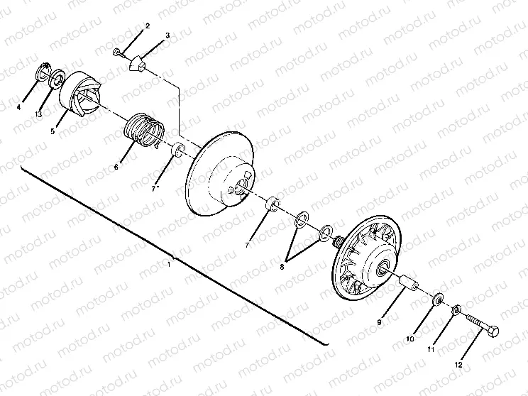 Driven Clutch Assembly (4917741774031A) | Driven Clutch Assembly (4917741774031A)