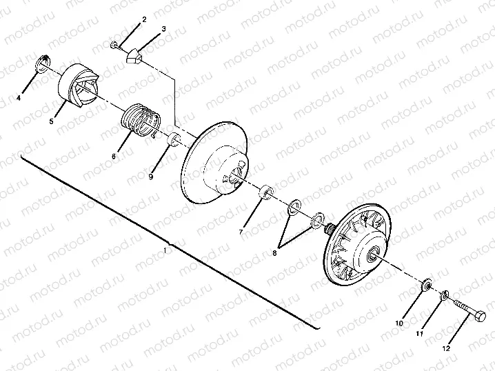 Driven Clutch Assembly (4918411841024A) | Driven Clutch Assembly (4918411841024A)
