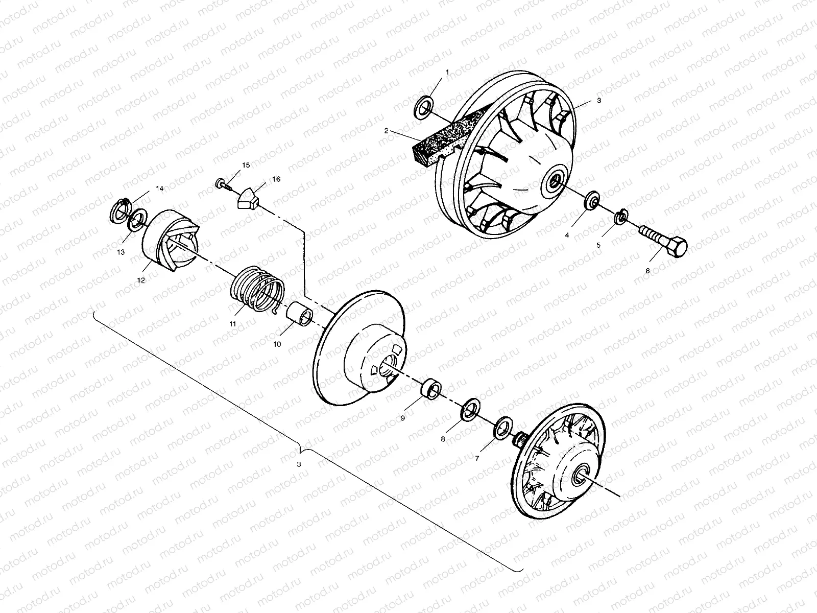 DRIVEN CLUTCH - C10CL50AA (4978707870C05) | DRIVEN CLUTCH - C10CL50AA (4978707870C05)