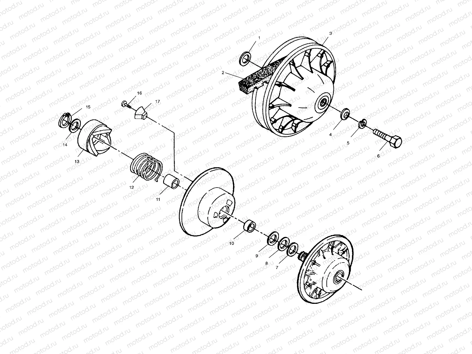 DRIVEN CLUTCH - C11RB42AA/C11RD50AA/AB/C11RF50AA (4981898189C12) | DRIVEN CLUTCH - C11RB42AA/C11RD50AA/AB/C11RF50AA (4981898189C12)