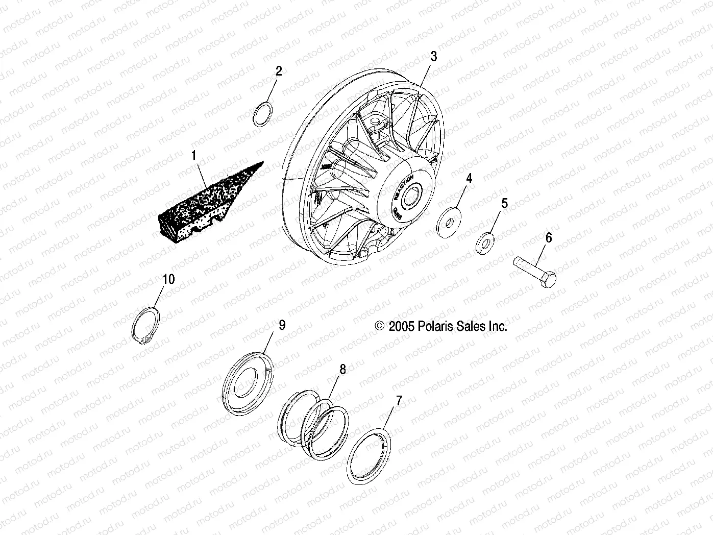 DRIVEN CLUTCH - R06RF68AA (4999202219920221C12) | DRIVEN CLUTCH - R06RF68AA (4999202219920221C12)