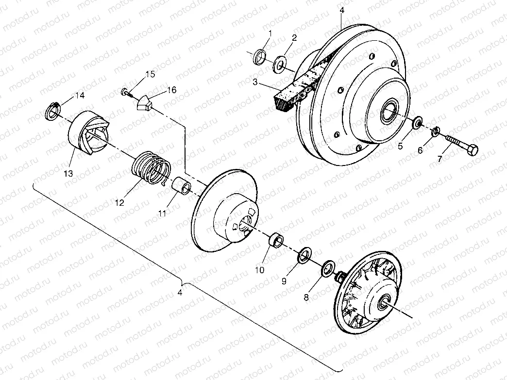 DRIVEN CLUTCH - W968540 (4935863586C002) | DRIVEN CLUTCH - W968540 (4935863586C002)