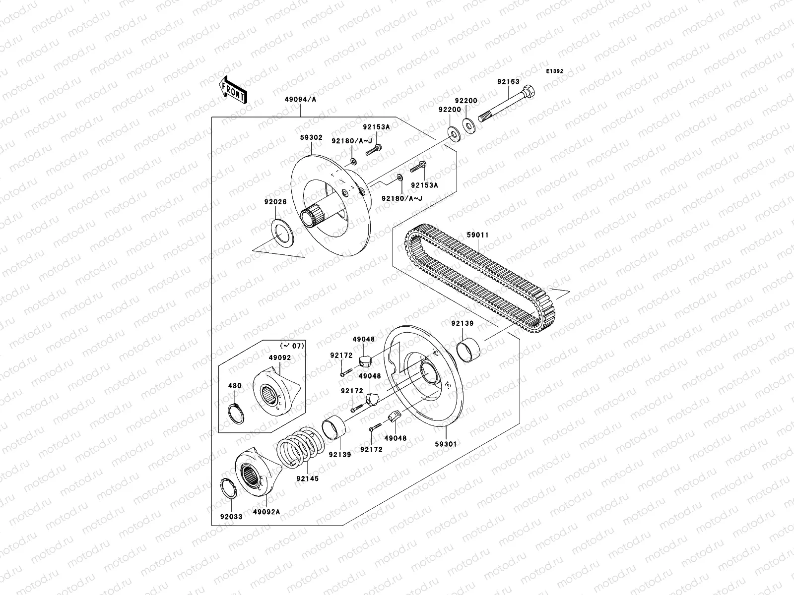 Driven Converter/Drive Belt