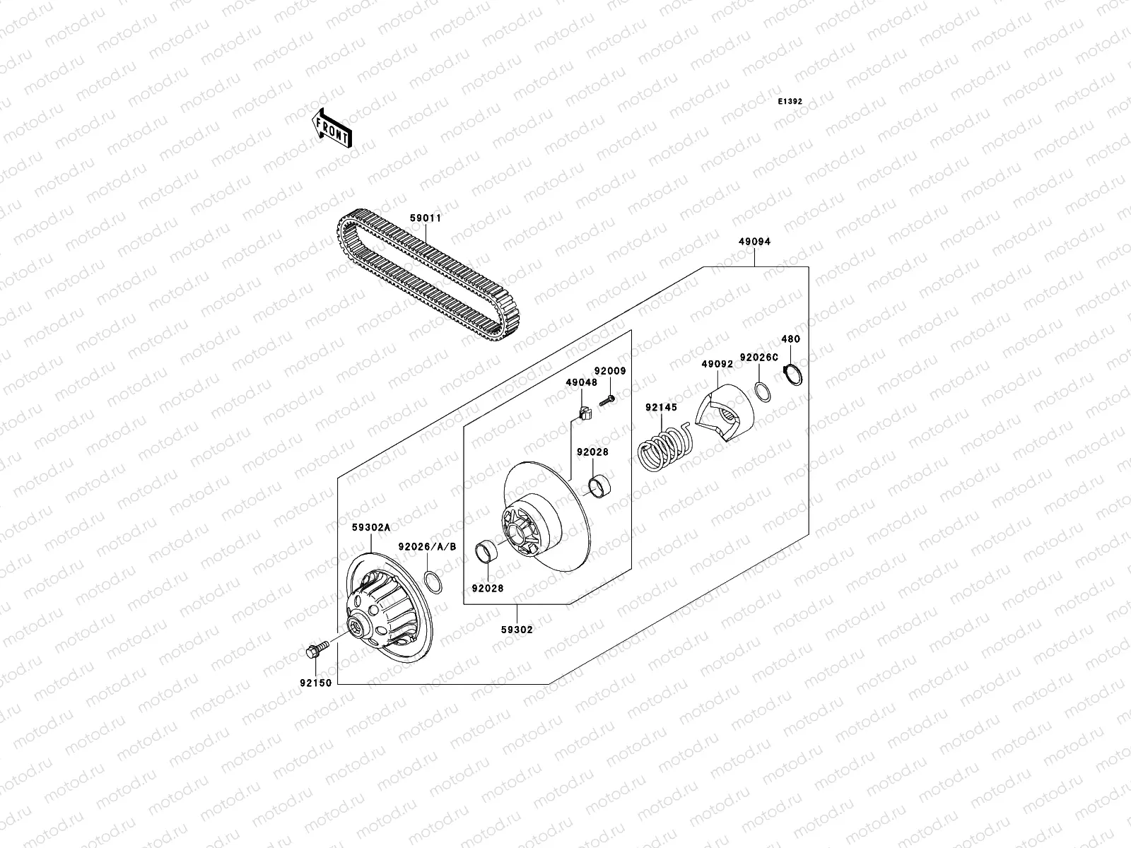 Driven Converter/Drive Belt