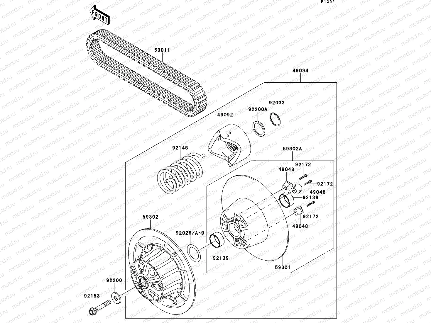 Driven Converter/Drive Belt