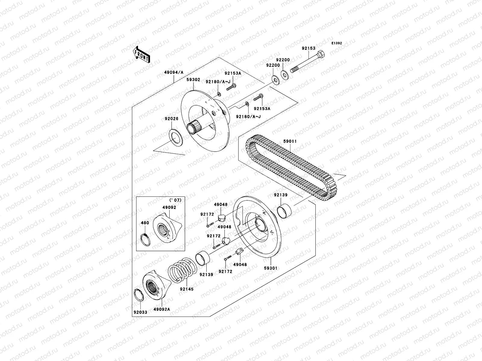 Driven Converter/Drive Belt