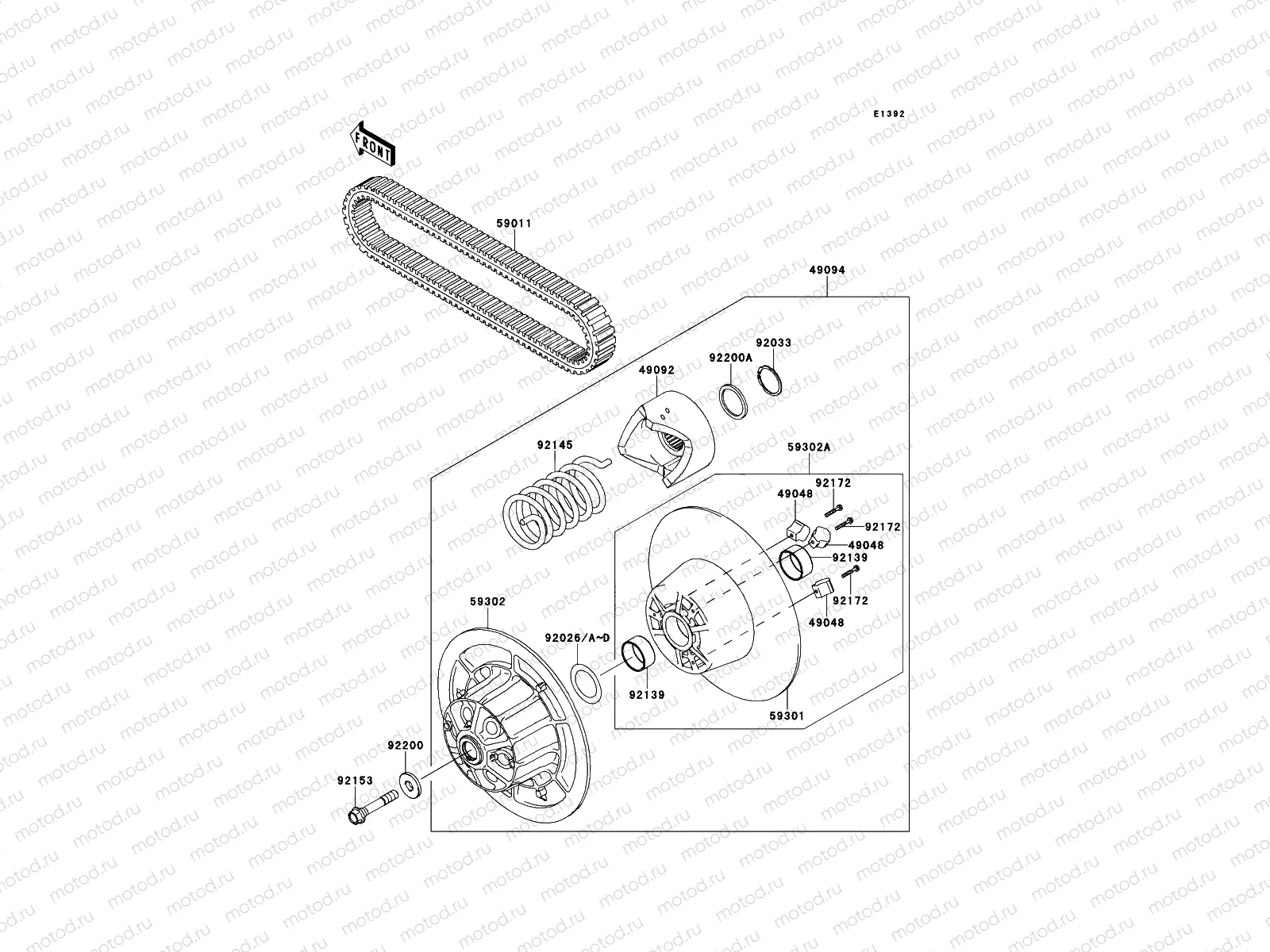 Driven Converter/Drive Belt