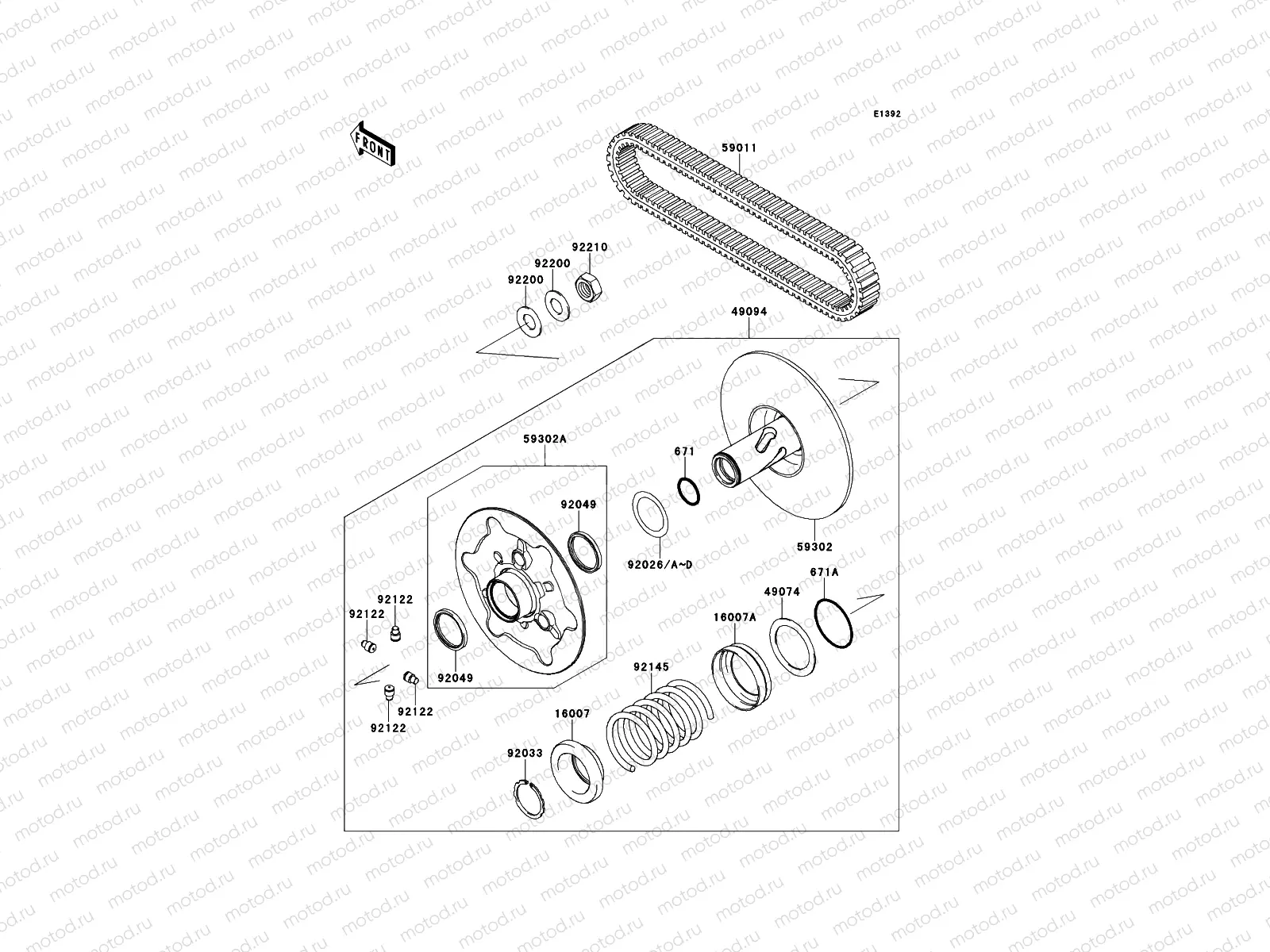 Driven Converter/Drive Belt