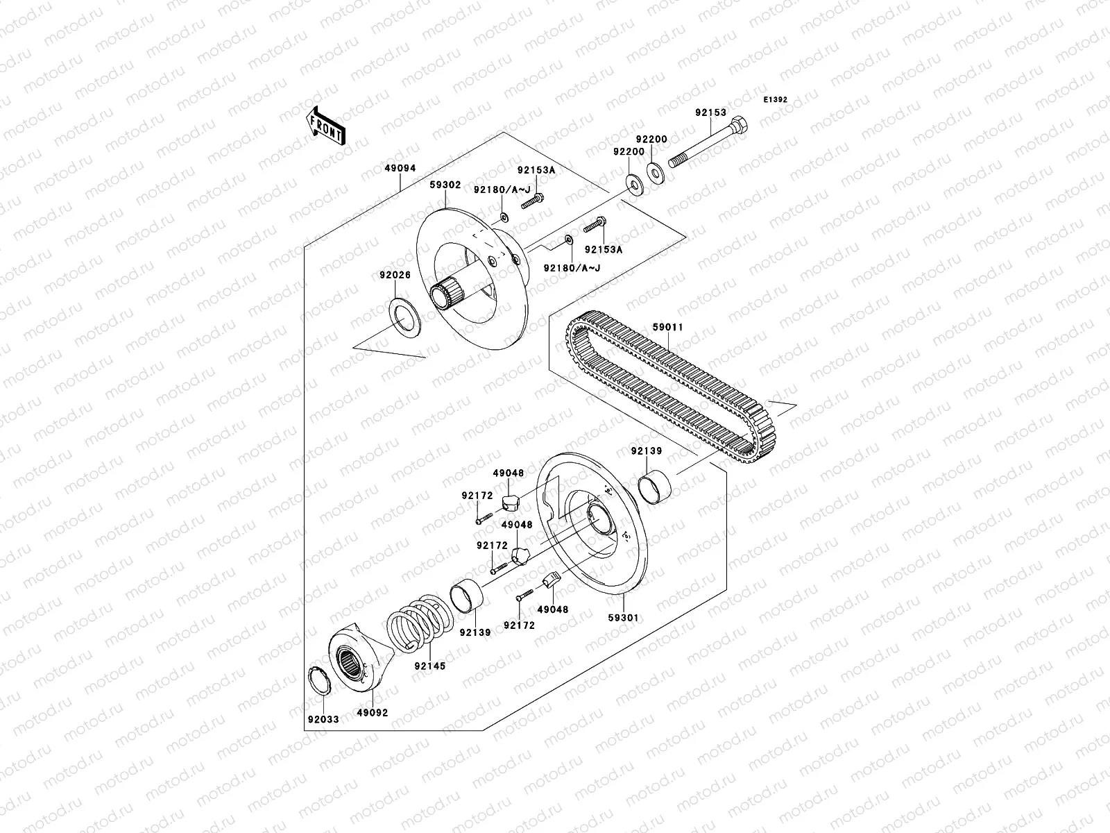 Driven Converter/Drive Belt