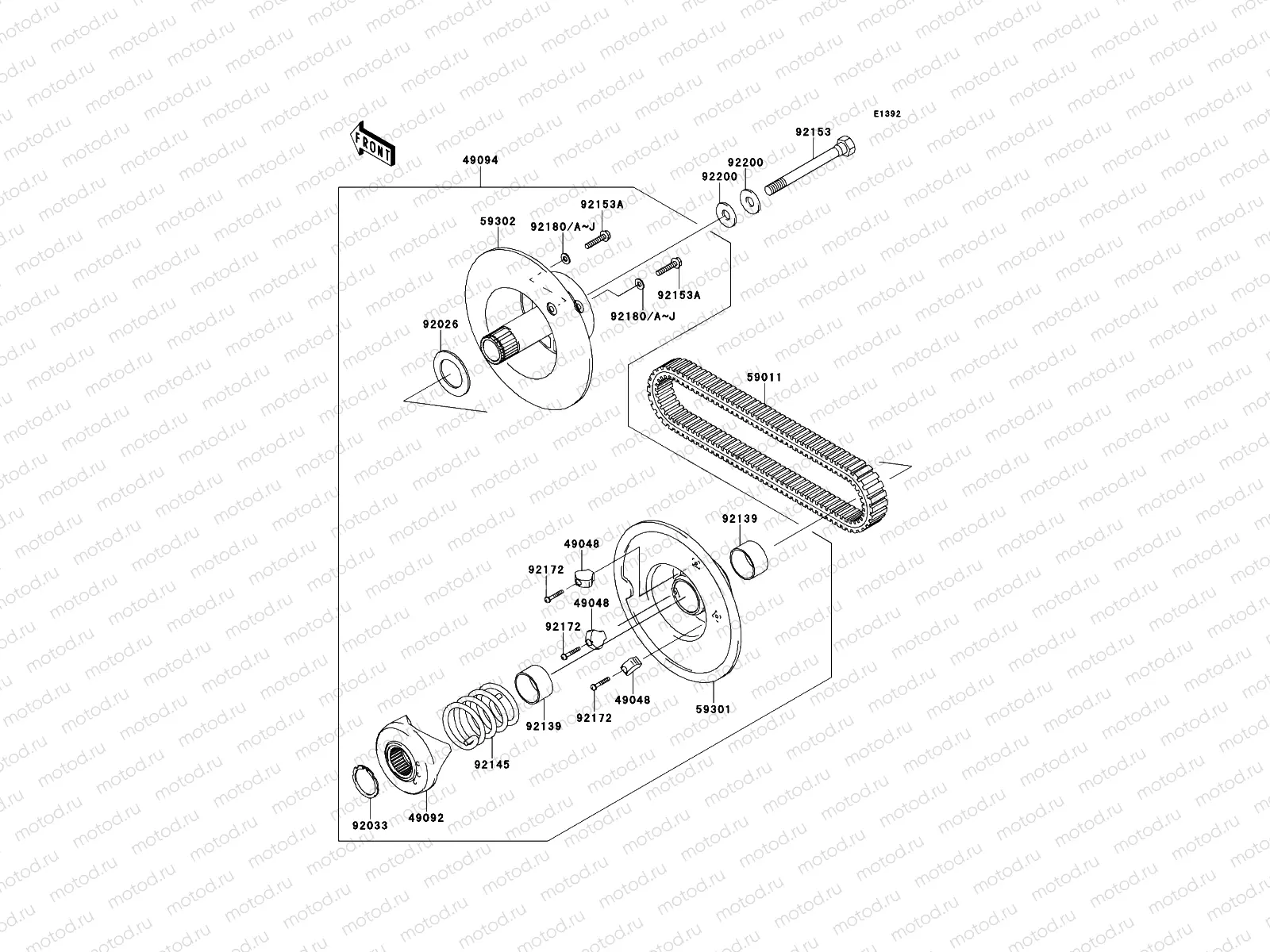 Driven Converter/Drive Belt