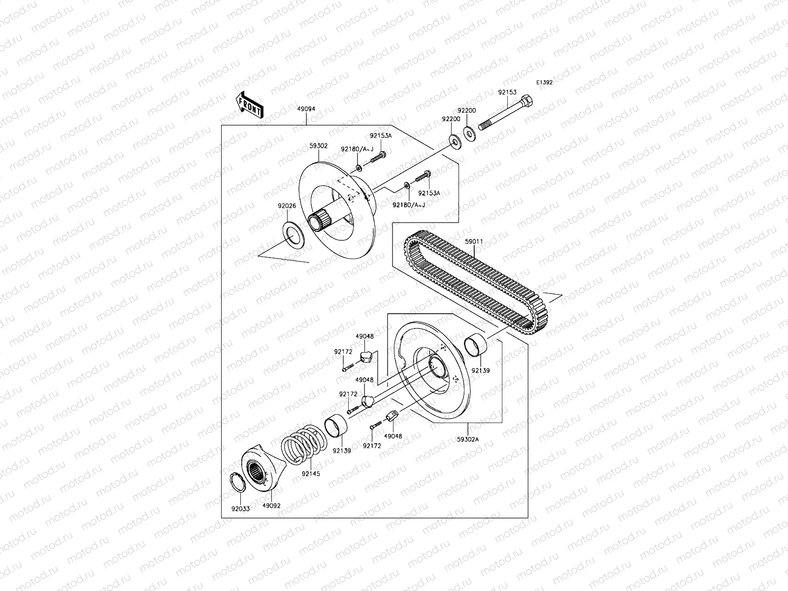 Driven Converter/Drive Belt