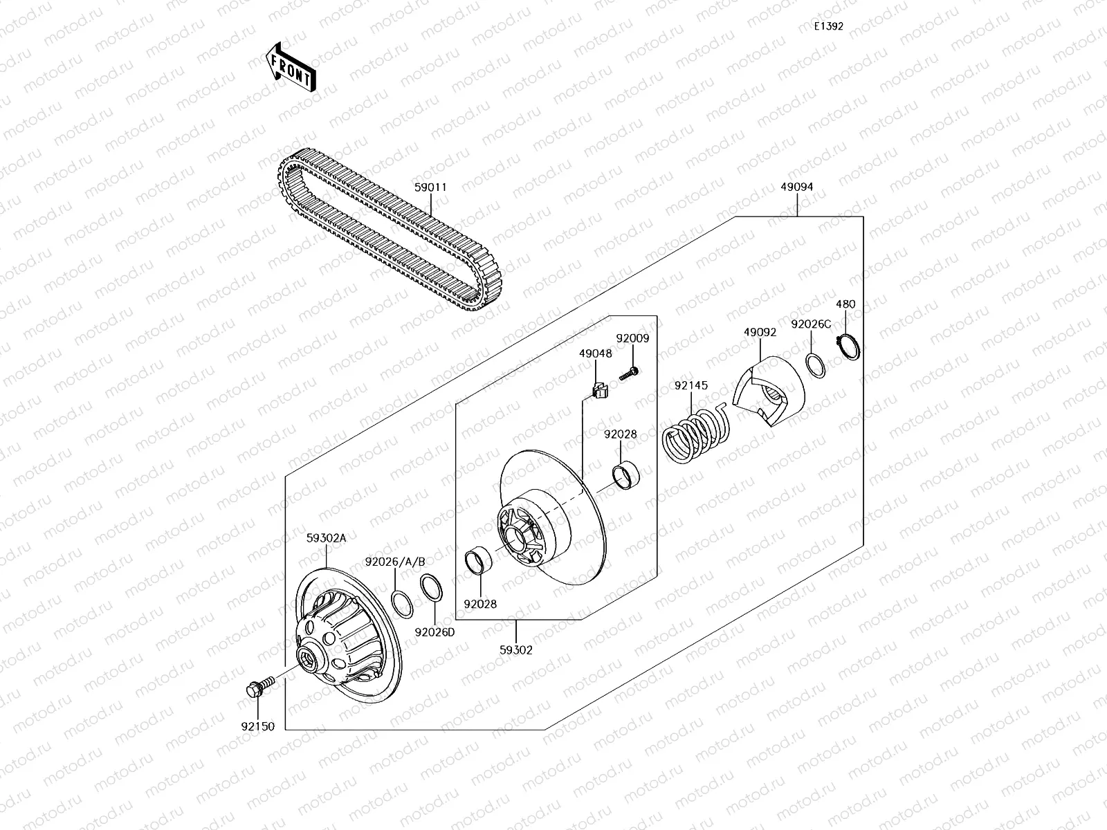 Driven Converter/Drive Belt