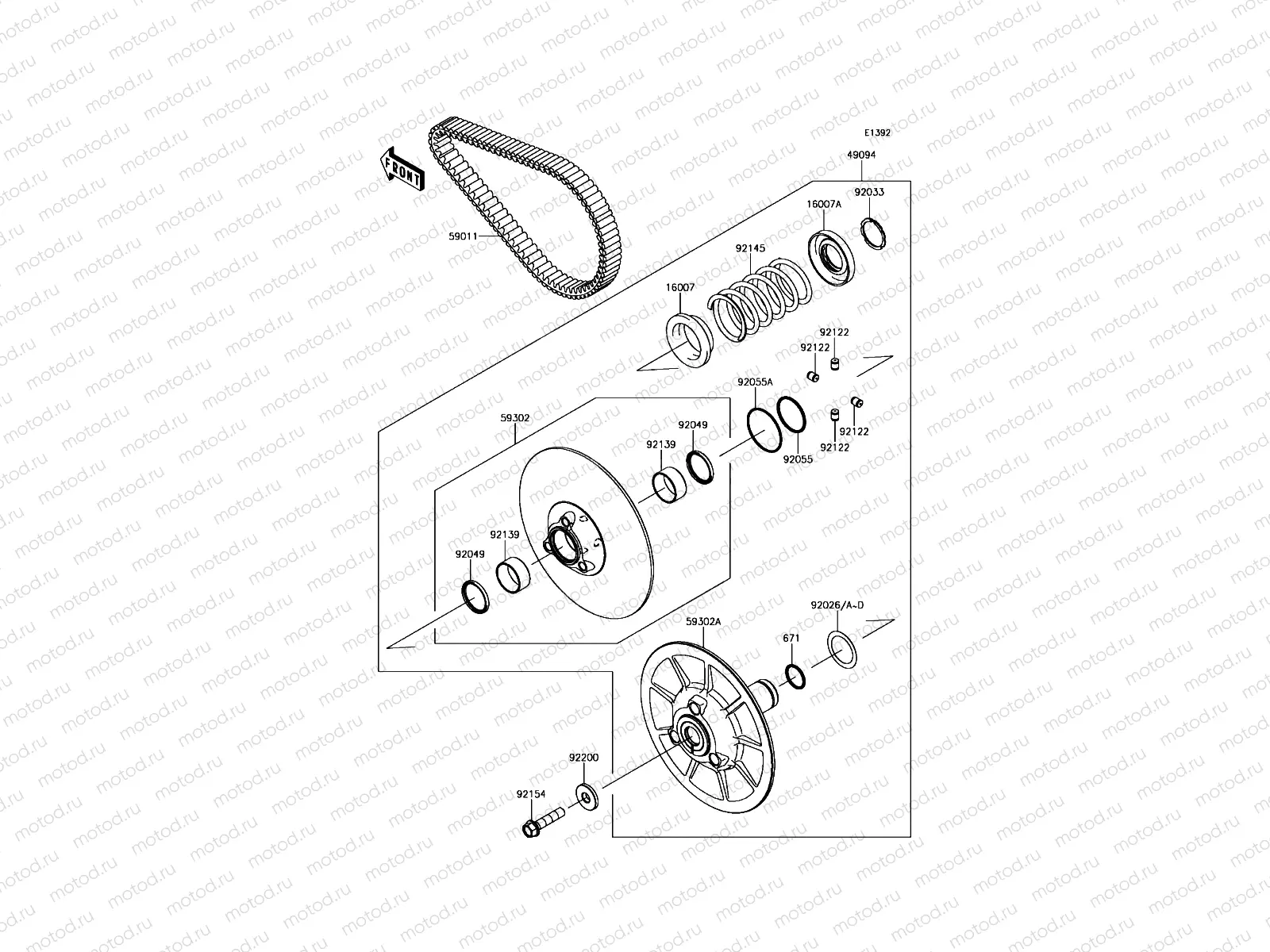Driven Converter/Drive Belt