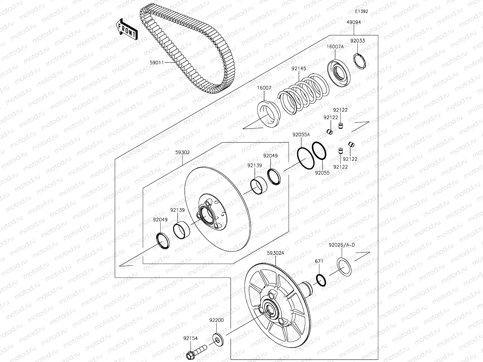 Driven Converter/Drive Belt