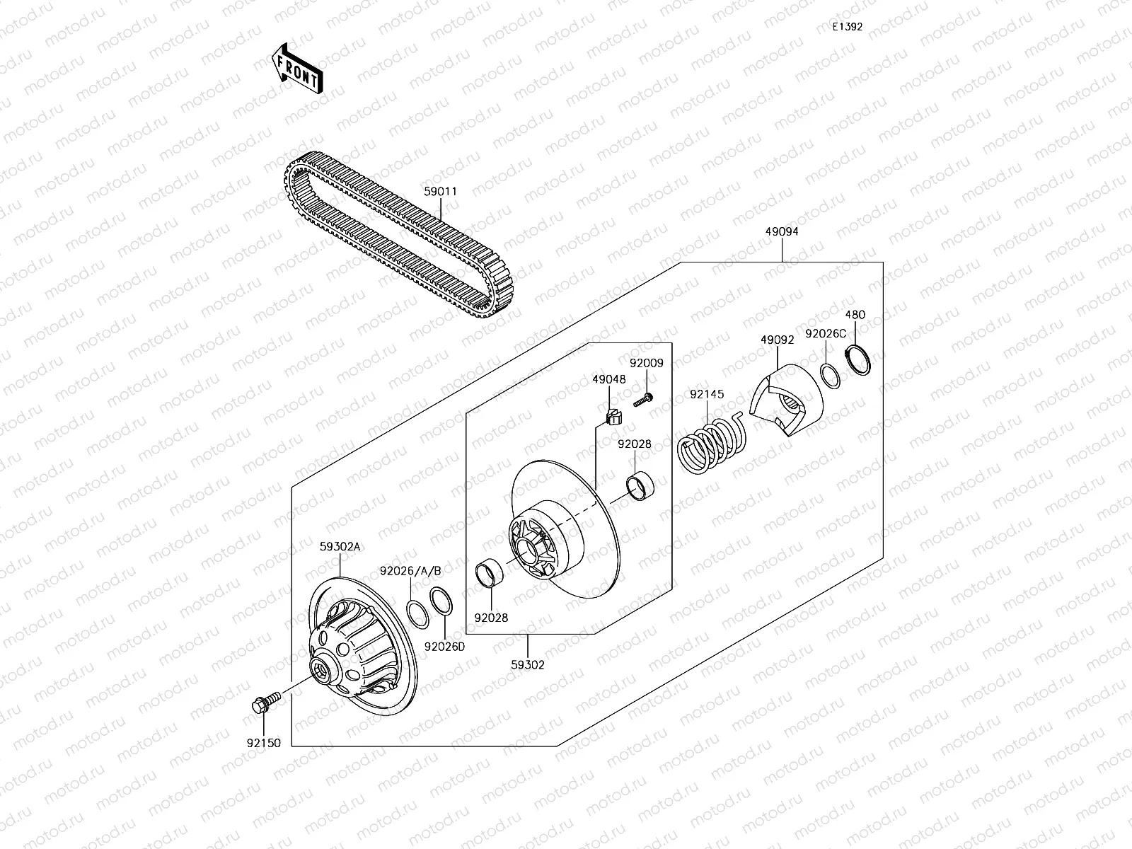 Driven Converter/Drive Belt