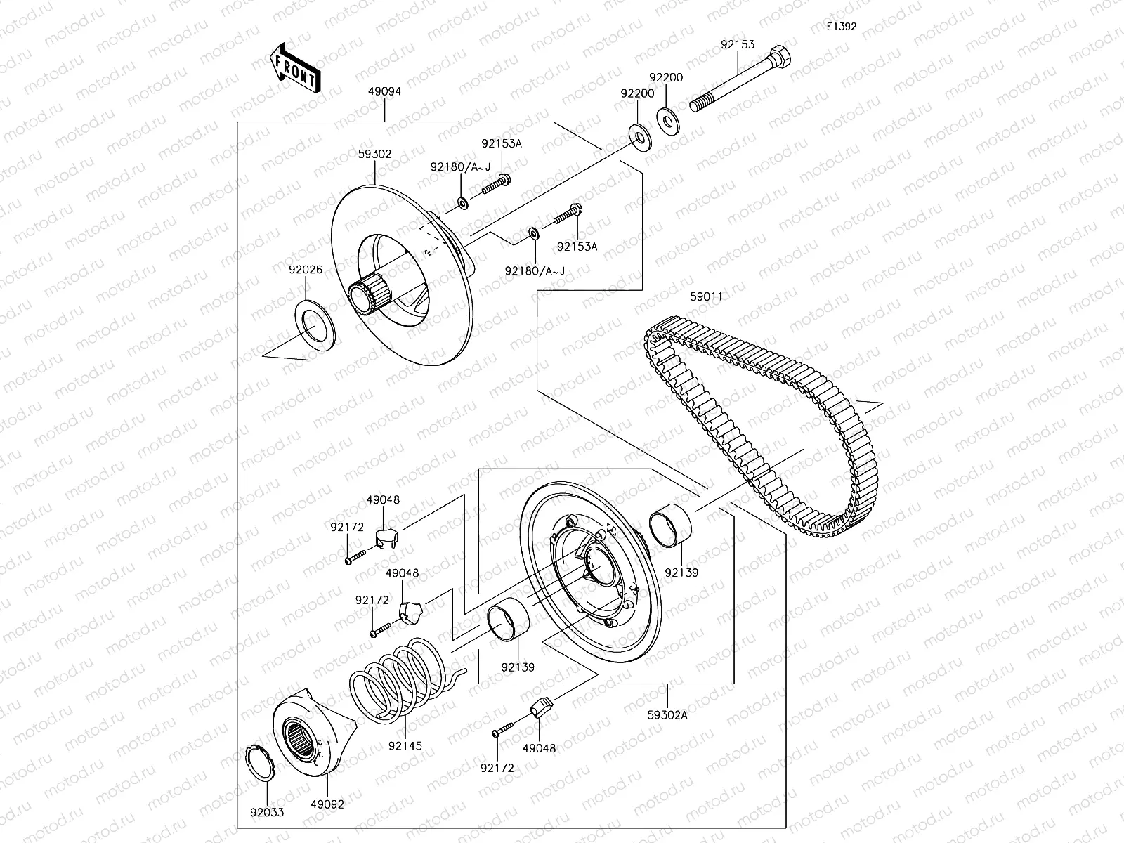 Driven Converter/Drive Belt