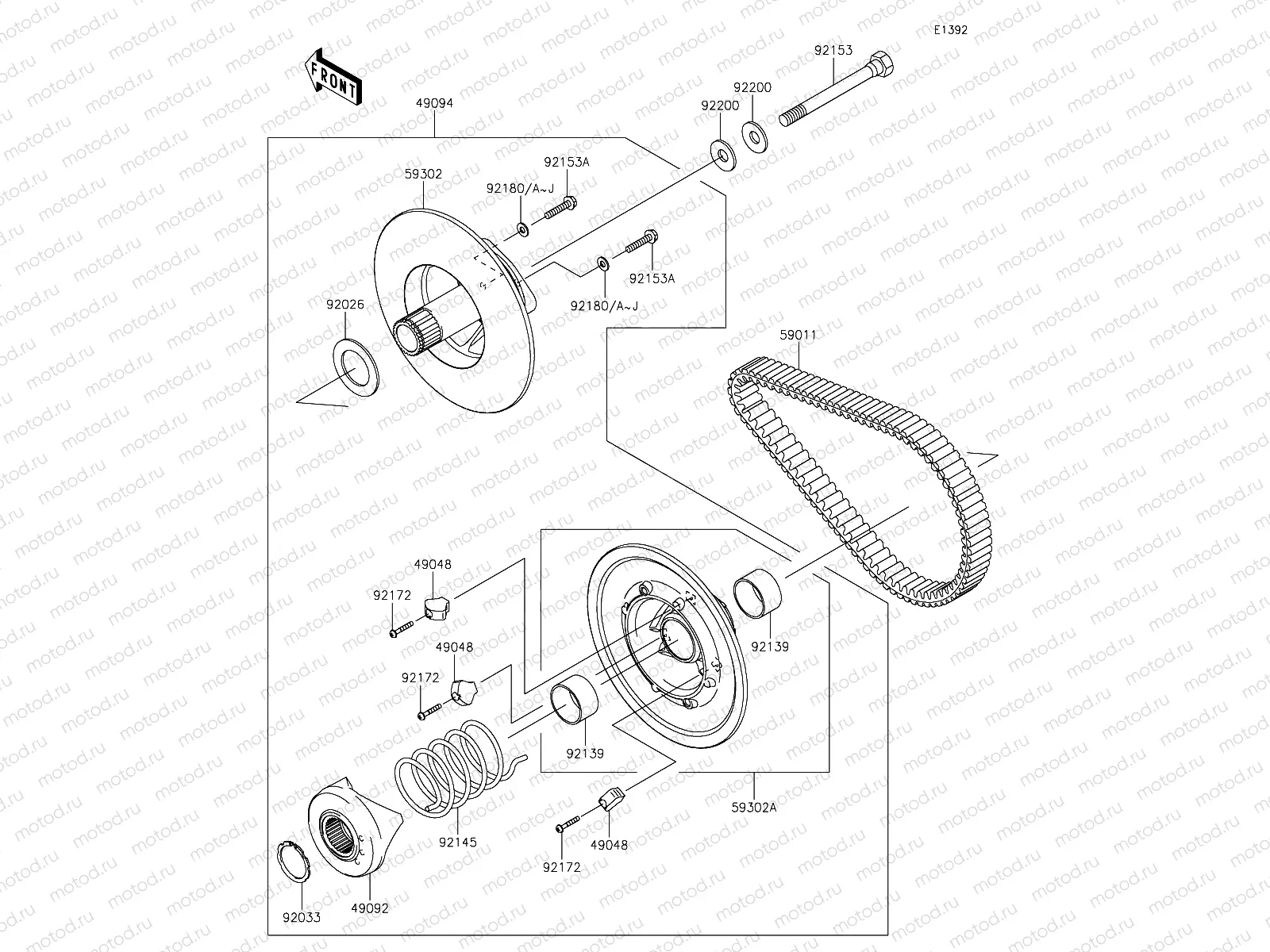 Driven Converter/Drive Belt