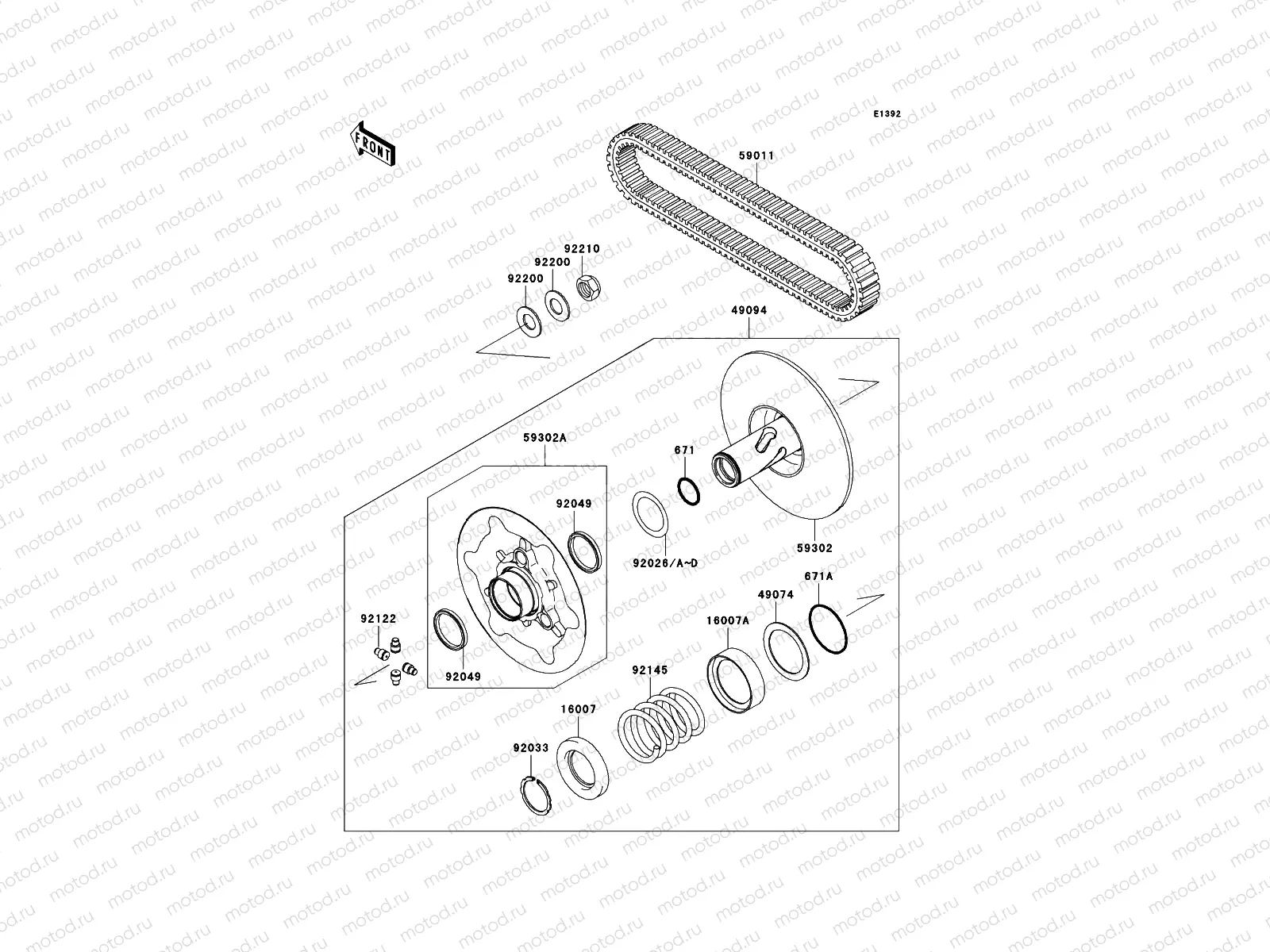 Driven Converter/Drive Belt