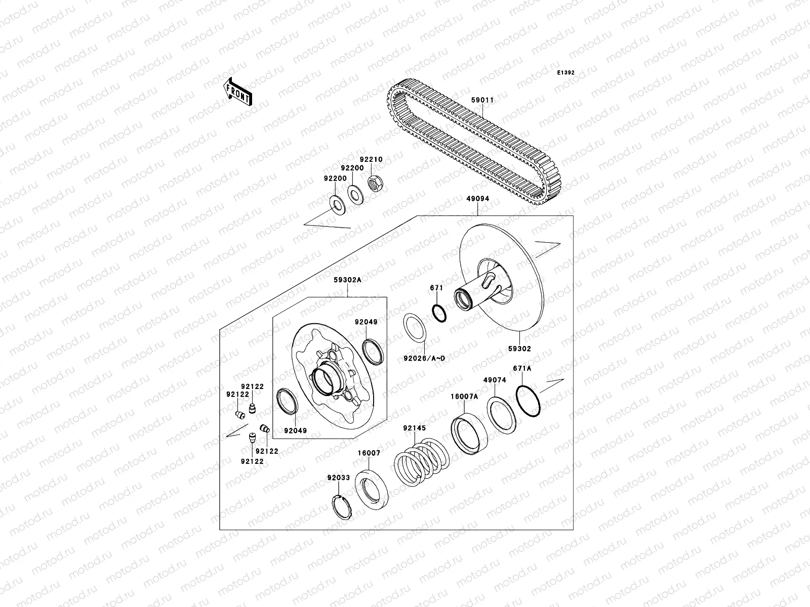 Driven Converter/Drive Belt