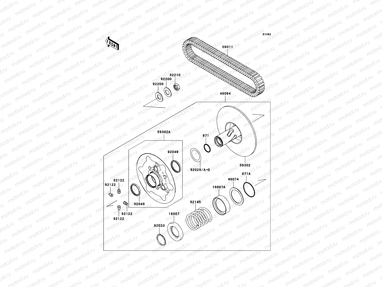 Driven Converter/Drive Belt