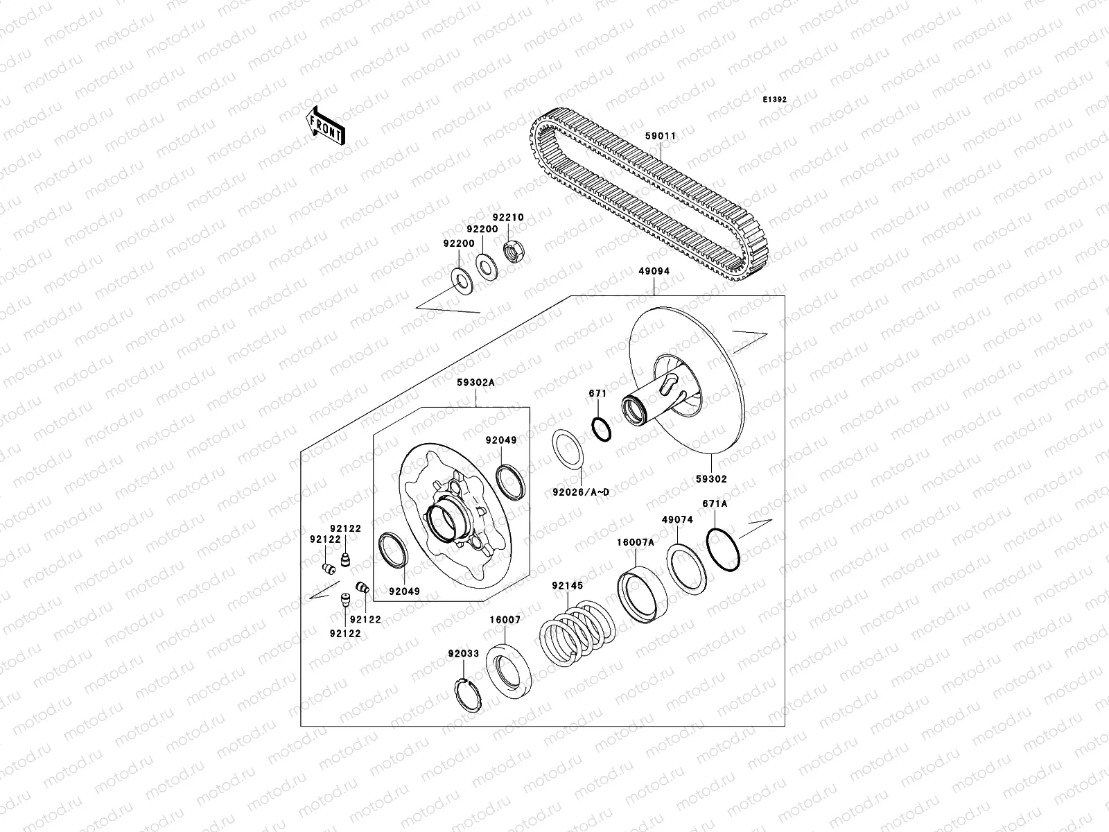 Driven Converter/Drive Belt