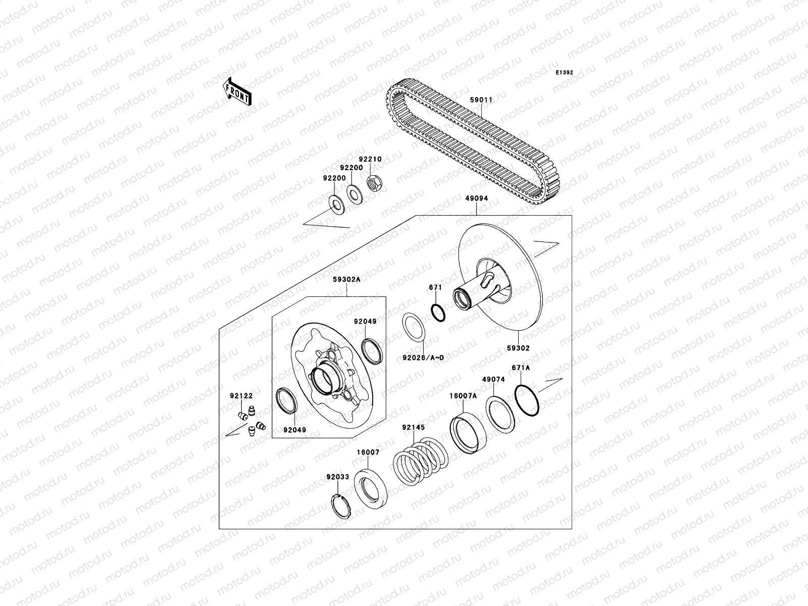 Driven Converter/Drive Belt