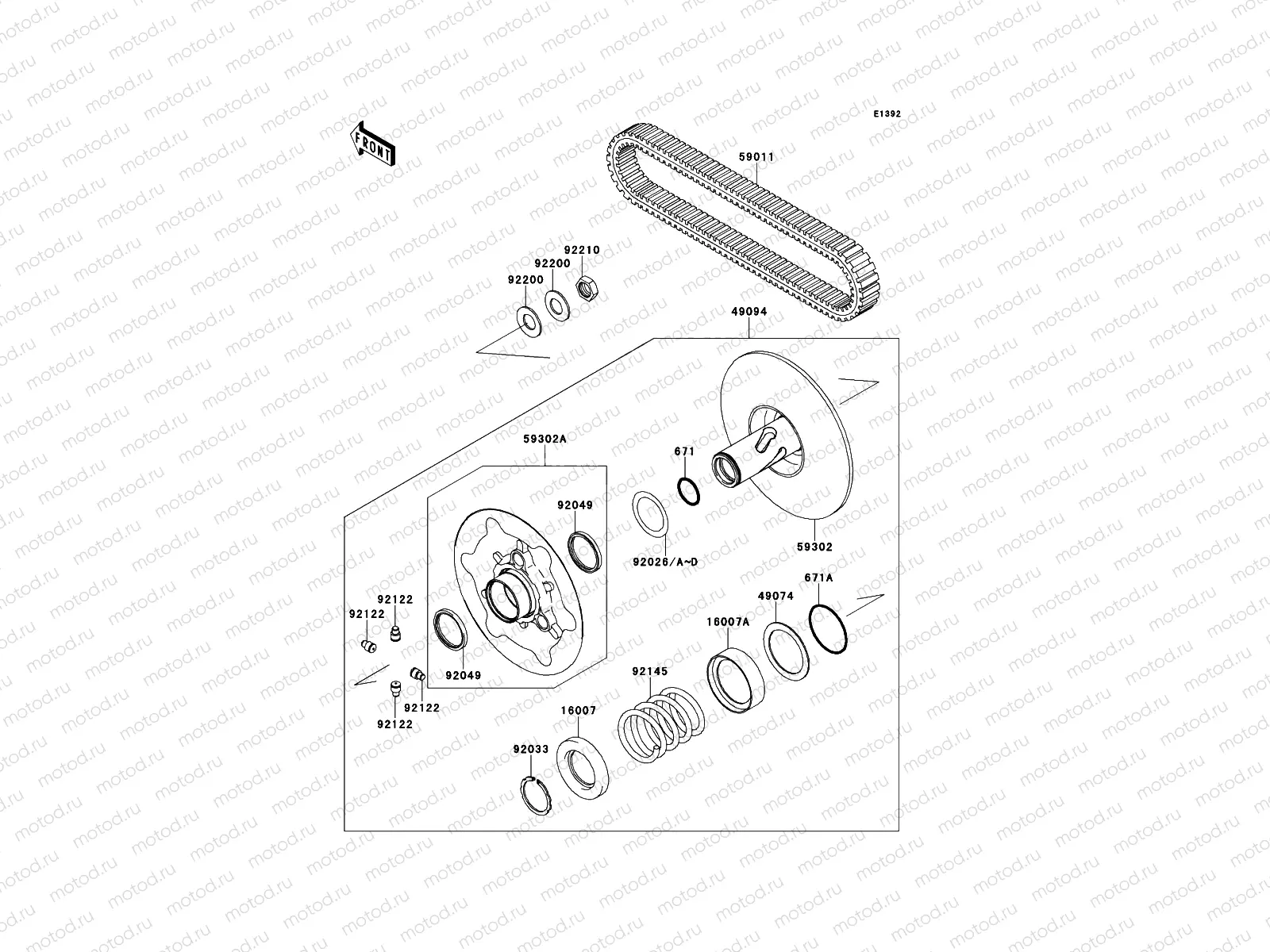 Driven Converter/Drive Belt