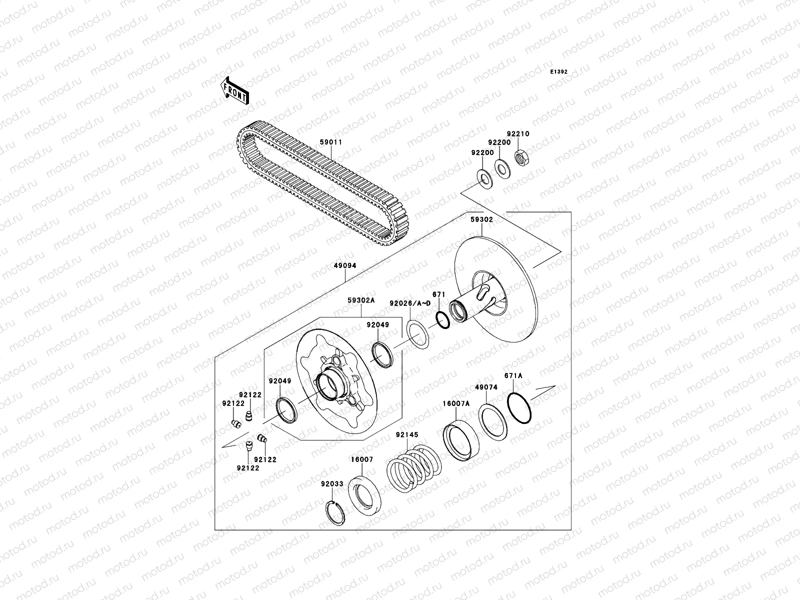 Driven Converter/Drive Belt