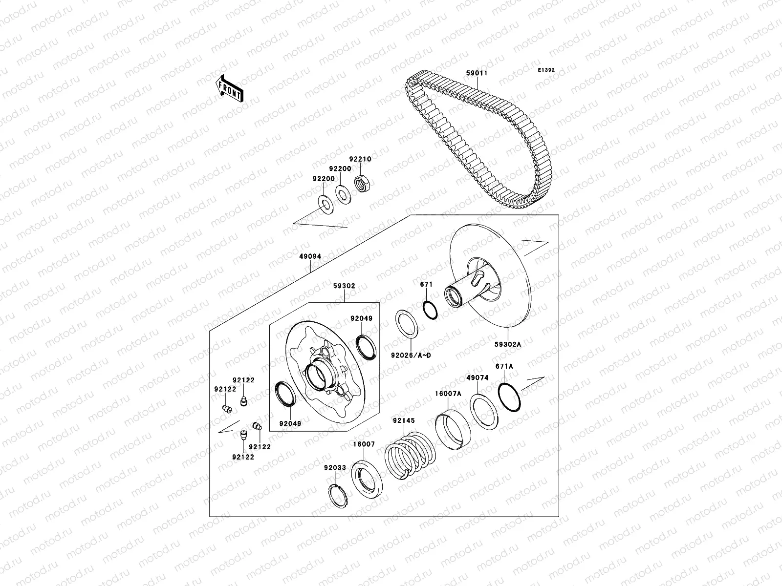 Driven Converter/Drive Belt