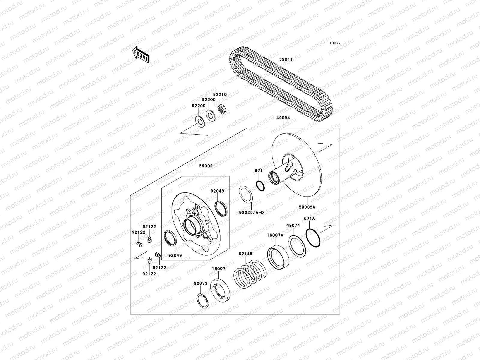 Driven Converter/Drive Belt