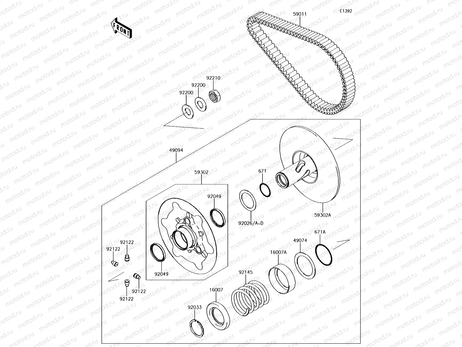 Driven Converter/Drive Belt