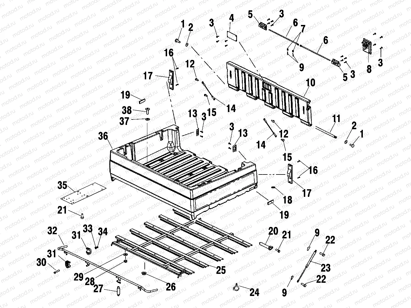 DUMP BOX - A10RF50AB (4970927092A08) | DUMP BOX - A10RF50AB (4970927092A08)