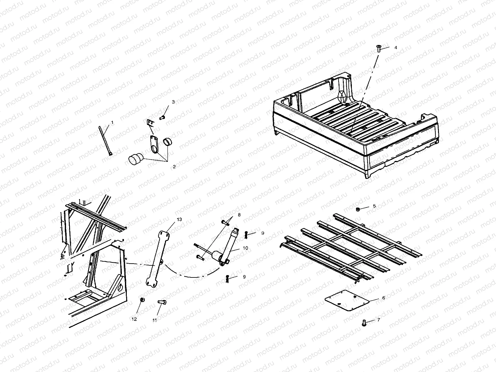 DUMP BOX ELECTRIC LIFT - C10RD50AA (4976437643A09) | DUMP BOX ELECTRIC LIFT - C10RD50AA (4976437643A09)