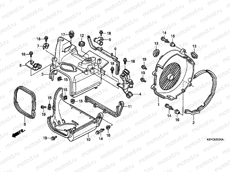 E-1-1 FAN COVER / COVER (SC125A)